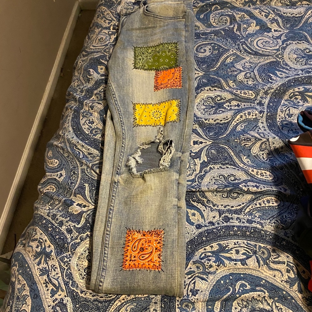 Bandanna jeans custom